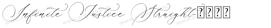 Infinite Justice Straight字体转换